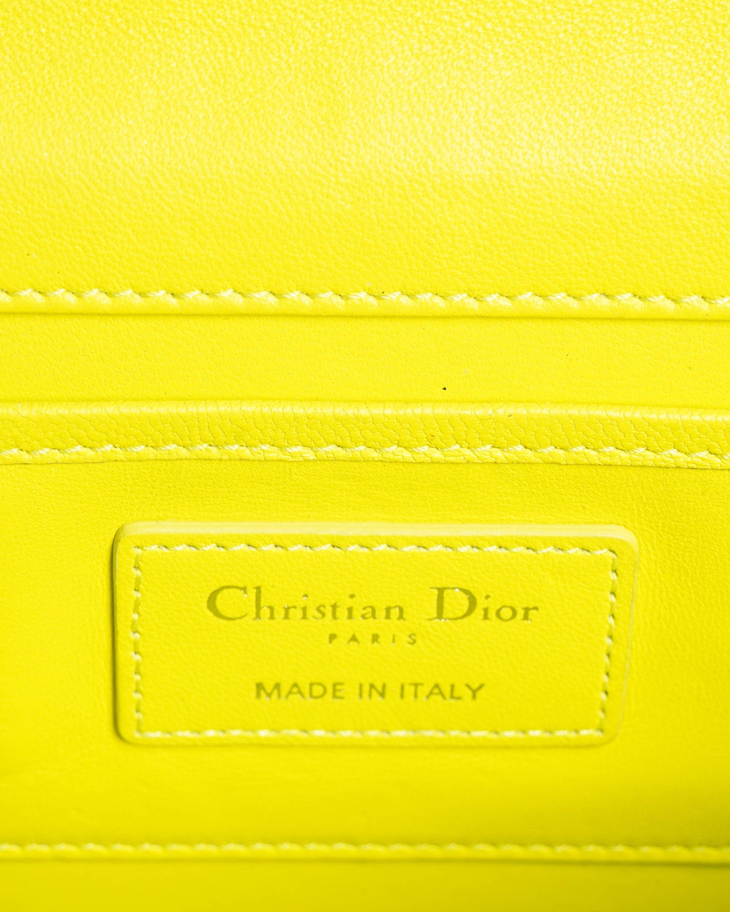 Christian dior blue cannage quilted wallet on chain