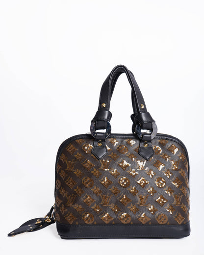 Louis Vuitton Limited Edition Amber Monogram Eclipse Alma Bag