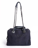 Chanel deauville bowling bag in blue