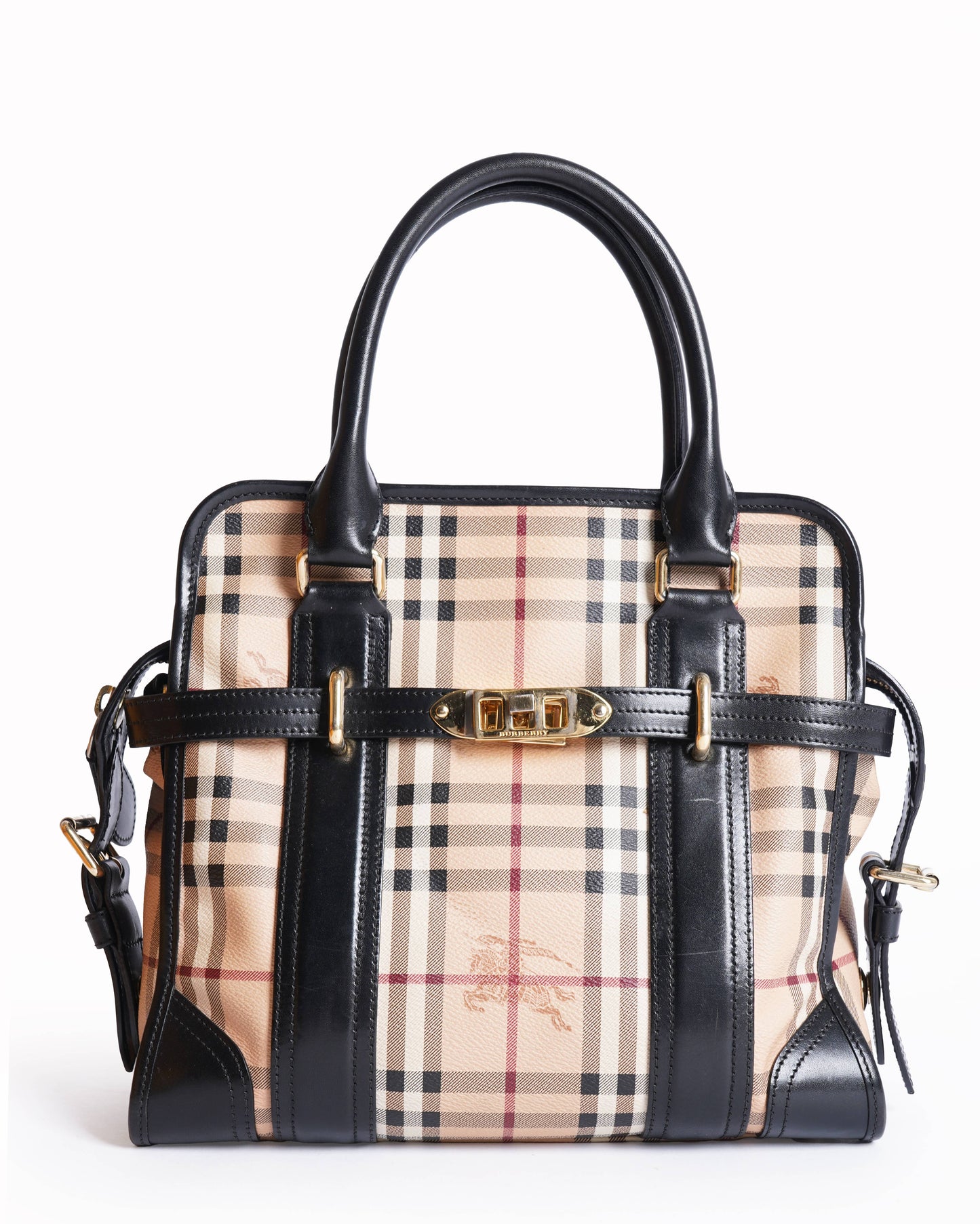 Burberry  Haymarket check coated canvas bag