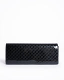 Gucci microguccissima patent leather long wallet in black