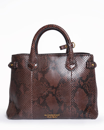Burberry  The Banner python handbag