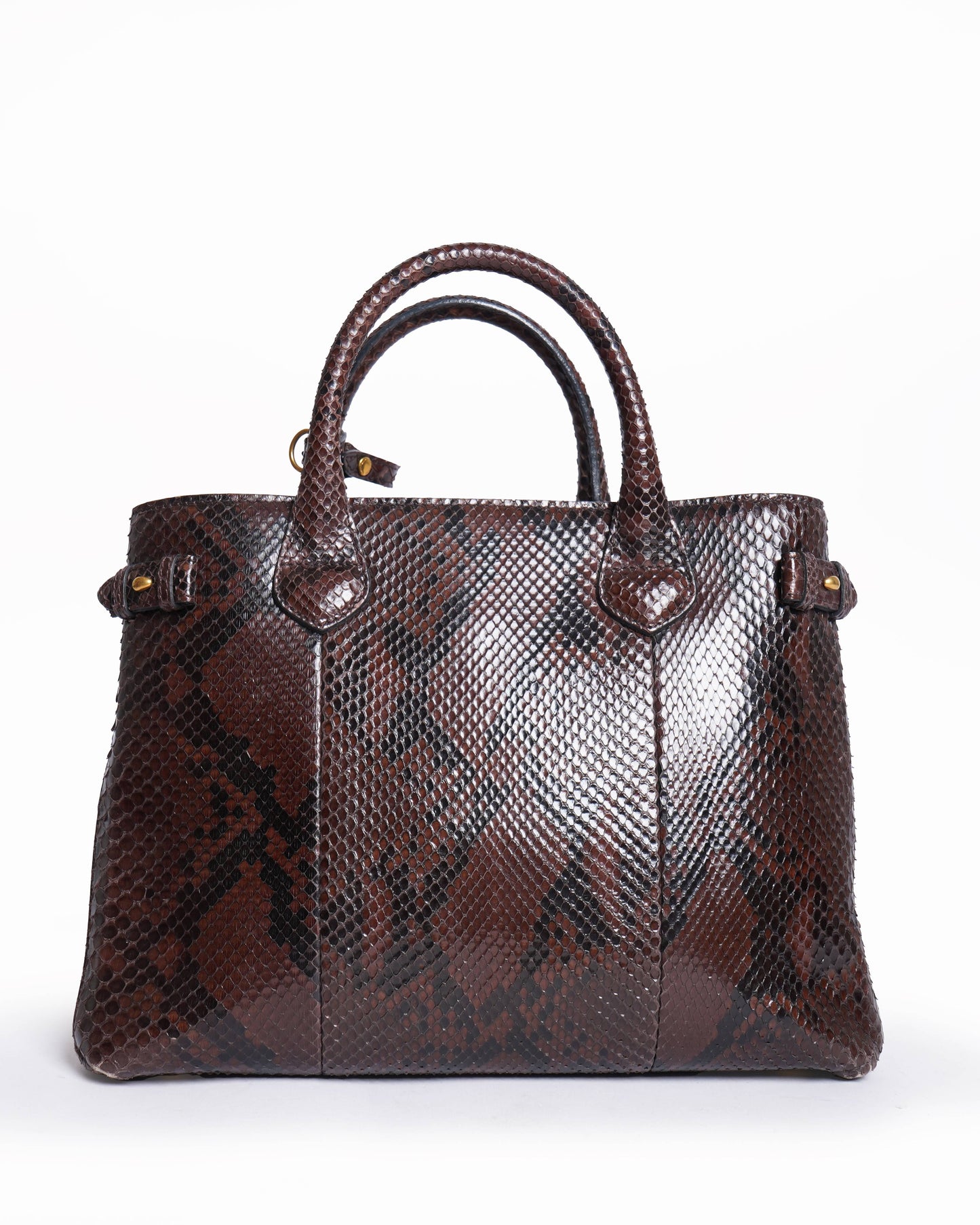Burberry  The Banner python handbag
