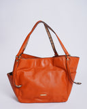 Burberry Canterbury Leather Shoulder Bag In Orange