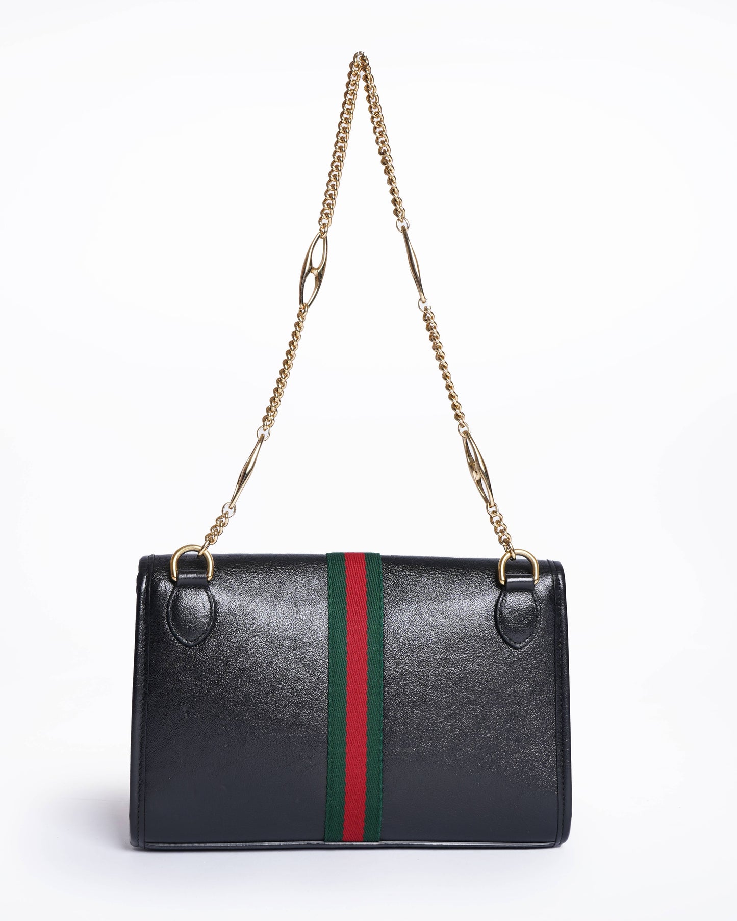 Gucci black leather small rajah shoulder bag