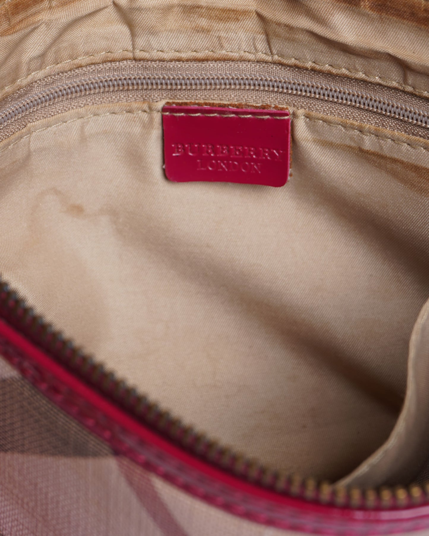 Burberry Supernova Check Pochette Gradient Pink