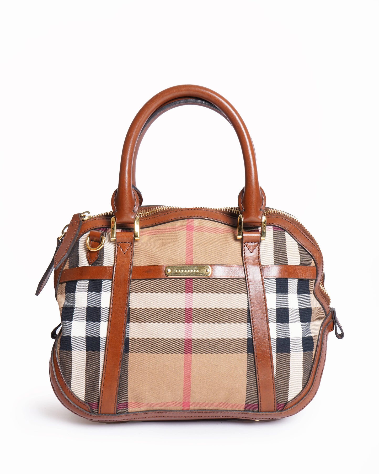 Burberry ho  check birdle orchard top handle bag