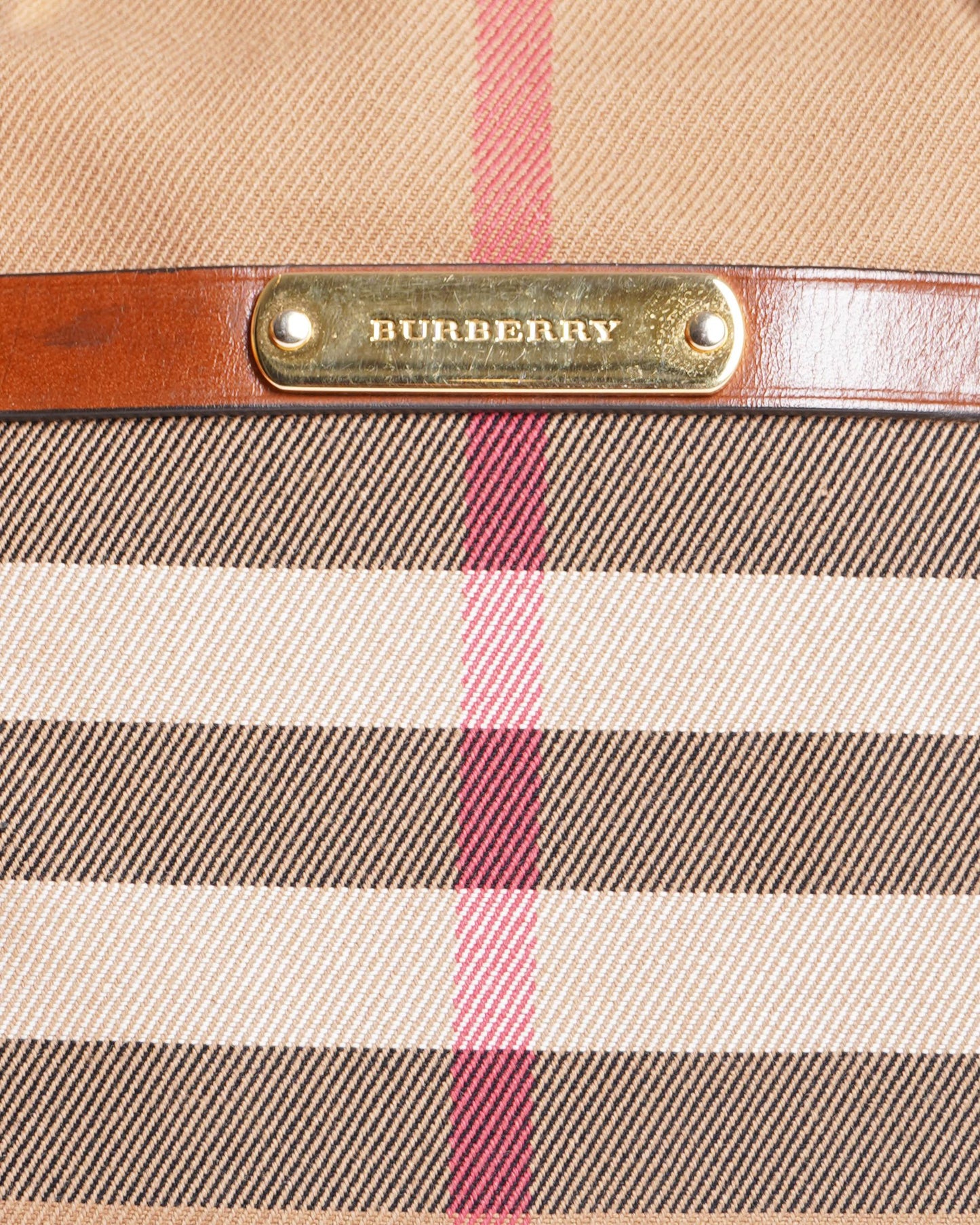 Burberry ho  check birdle orchard top handle bag