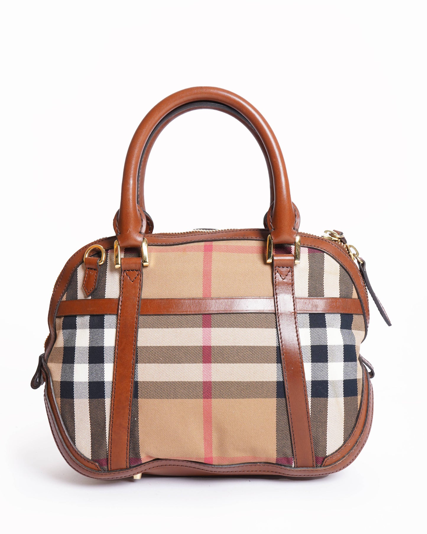 Burberry ho  check birdle orchard top handle bag