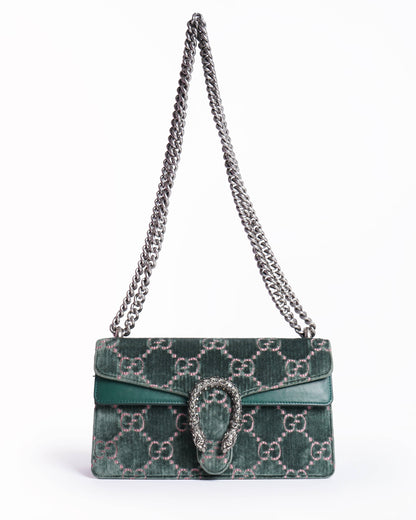 Gucci gg dionysus velvet supermini bag