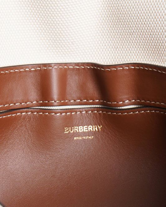 New Burberry Horseferry print canvas note crossbody bag