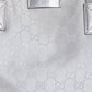 Gucci Silver GG Canvas Travel Bag Silver