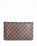 Louis Vuitton Damier Ebene Neverfull Pouch Wristlet