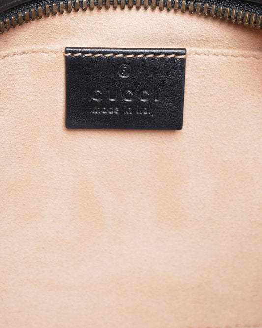 GUCCI Black Marmot GG Small Camera Crossbody Shoulder Bag