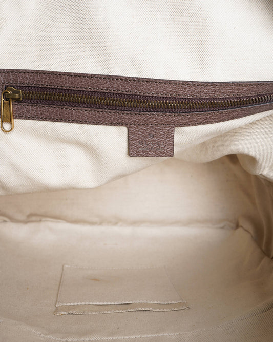 Gucci Ophidia Medium Backpack In Brown
