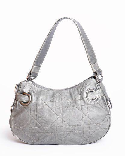 Christian Dior Cannage Leather Hobo Bag