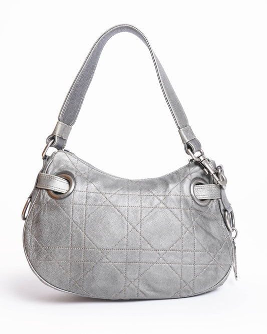 Christian Dior Cannage Leather Hobo Bag