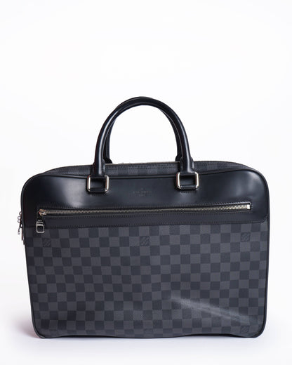 Louis Vuitton Men's Leather Office Bag In Black