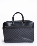 Louis Vuitton Men's Leather Office Bag In Black