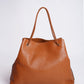 Gucci Leather Gifford Tote Bag in Camel