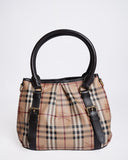 Burberry Beige Haymarket Check Coated Canvas  and Leather Northfield Tote