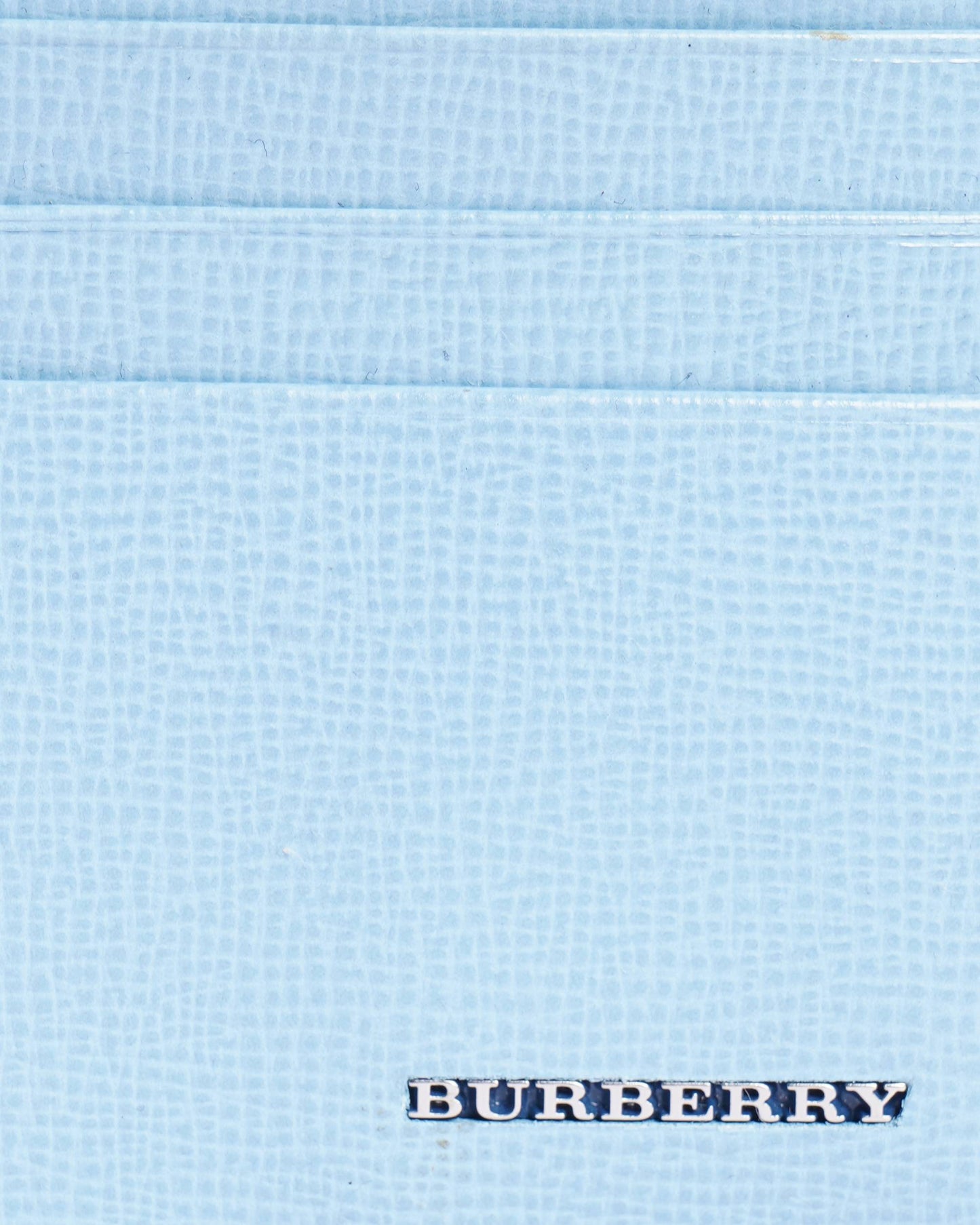 New Burberry ip card case in powder blue