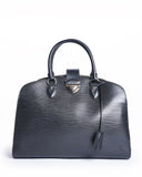 Louis vuitton epi pont neuf black top handle bag