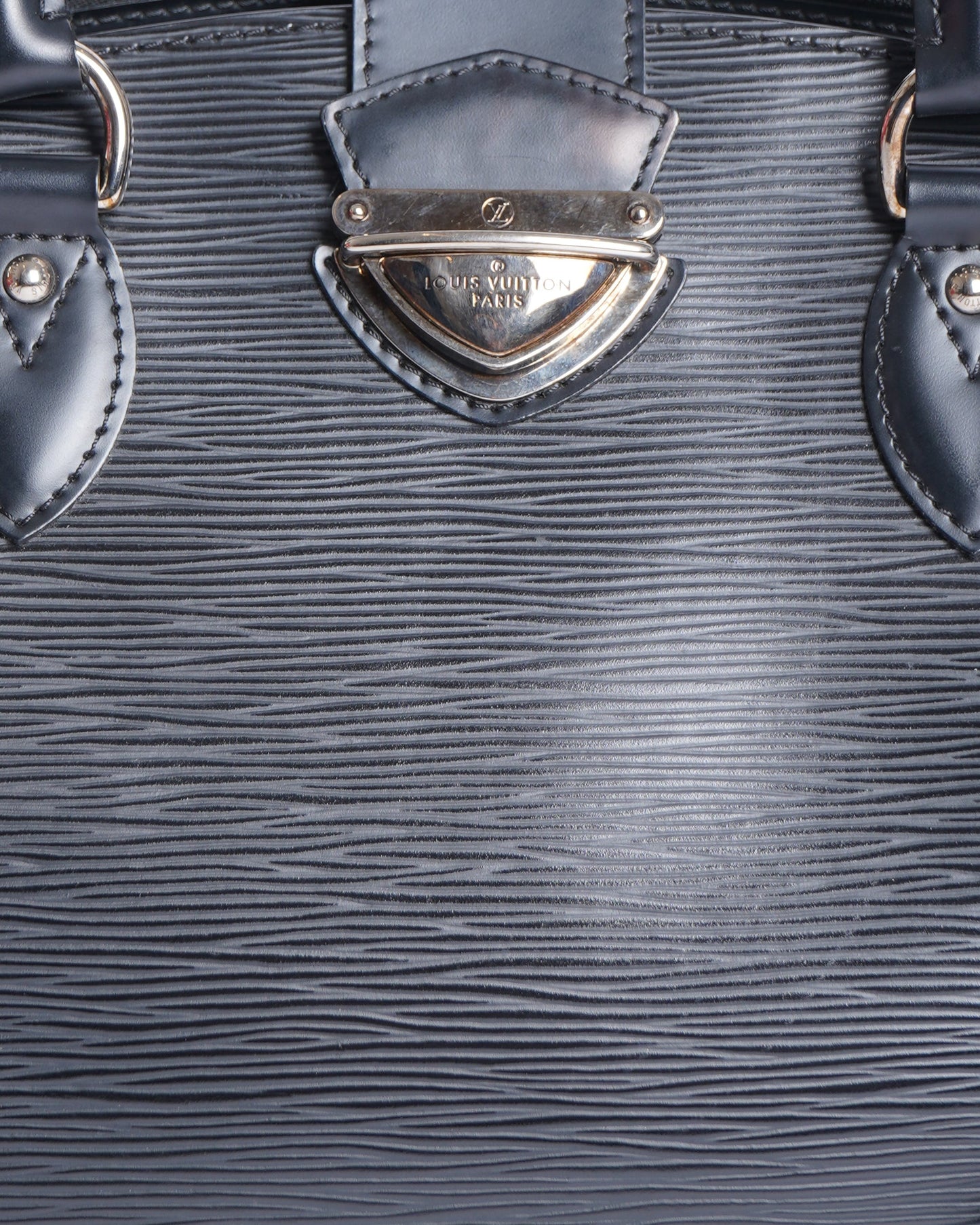 Louis vuitton epi pont neuf black top handle bag