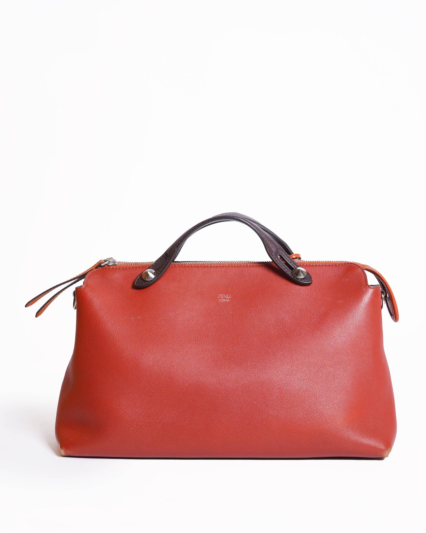 Fendi  Leather Rust Shoulder Bag