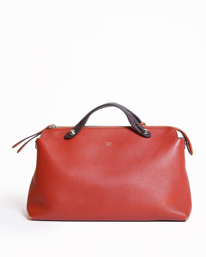 Fendi  Leather Rust Shoulder Bag