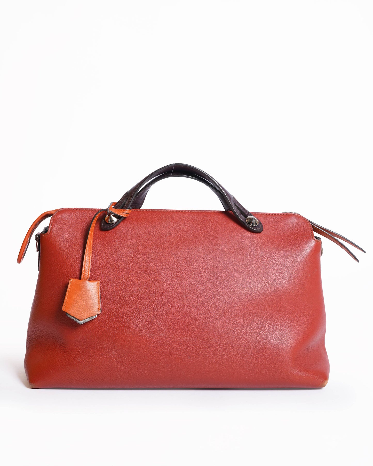 Fendi  Leather Rust Shoulder Bag