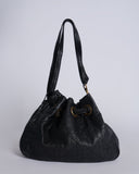 Dior Black Cannage Leather Miss Dior Drawstring Bag