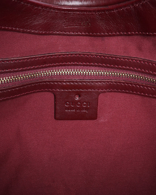 Gucci 1961 red horsebit jackie shoulder bag