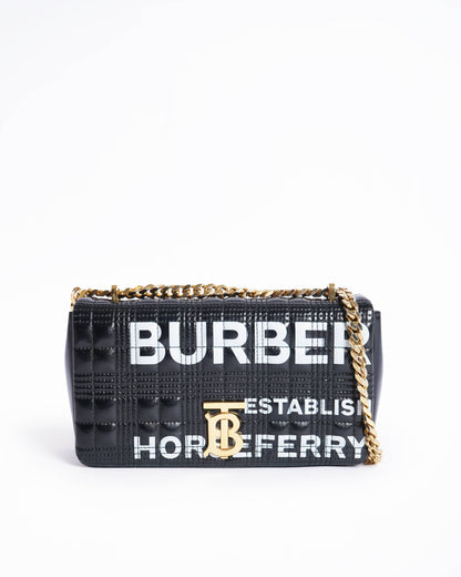 Burberry lola horseferry quilted crossbody bag