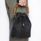 Gucci   Nylon Patent Leather Bamboo Bucket Bag