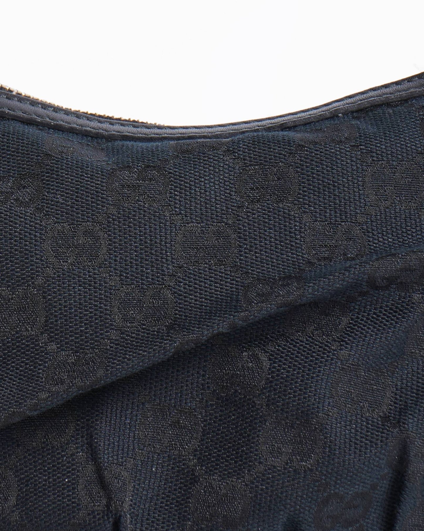 Gucci   Black Canvas Fabric Pochette Handbag