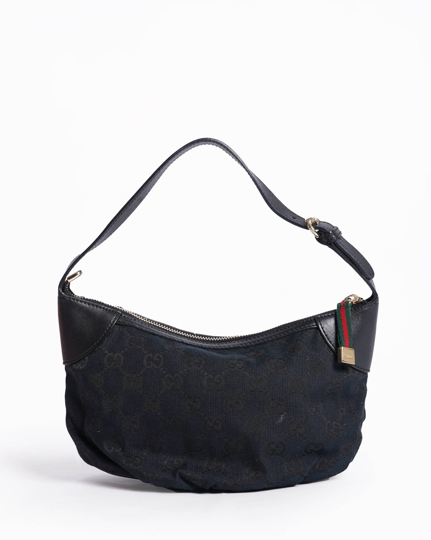 Gucci   Black Canvas Fabric Pochette Handbag