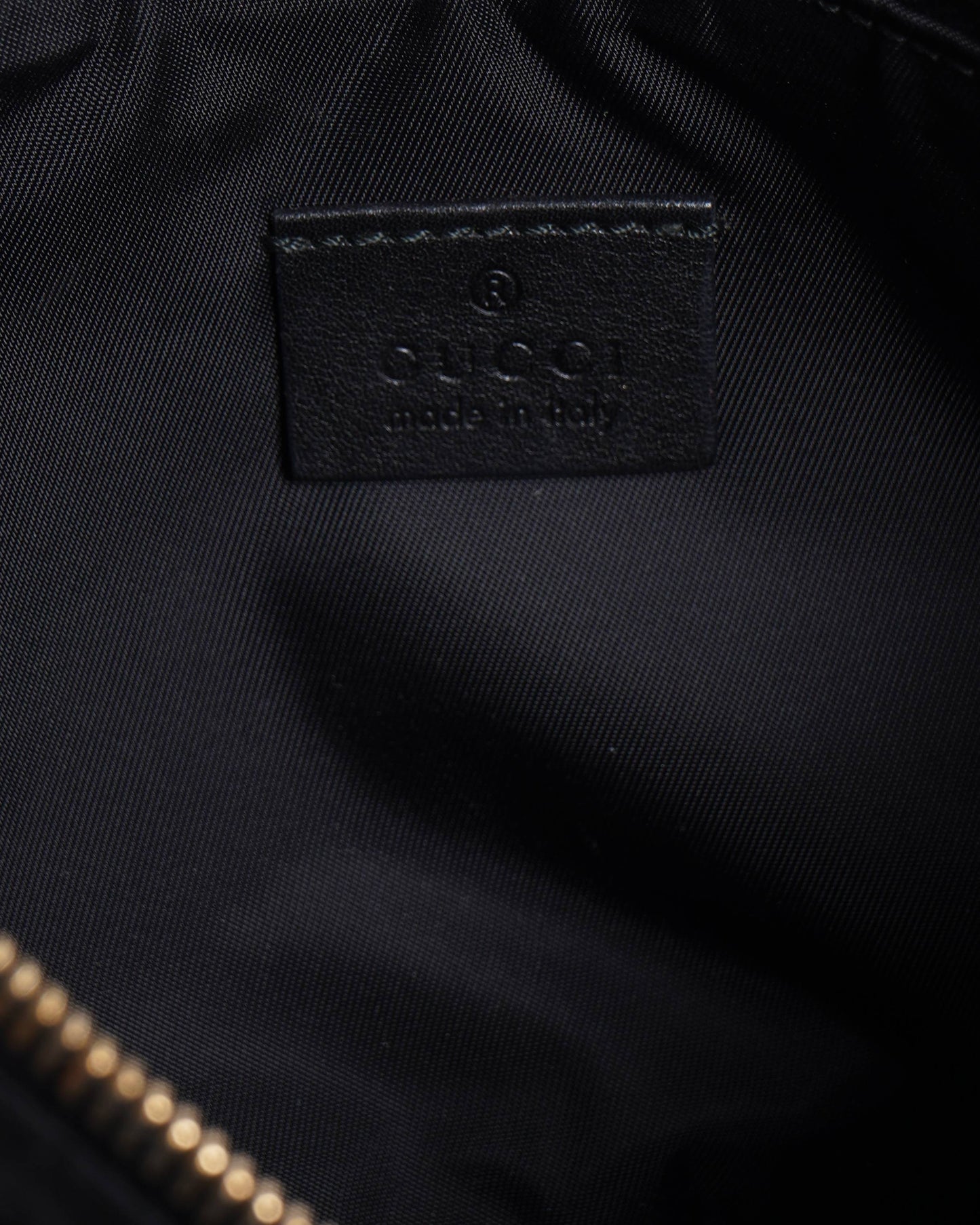 Gucci   Black Canvas Fabric Pochette Handbag