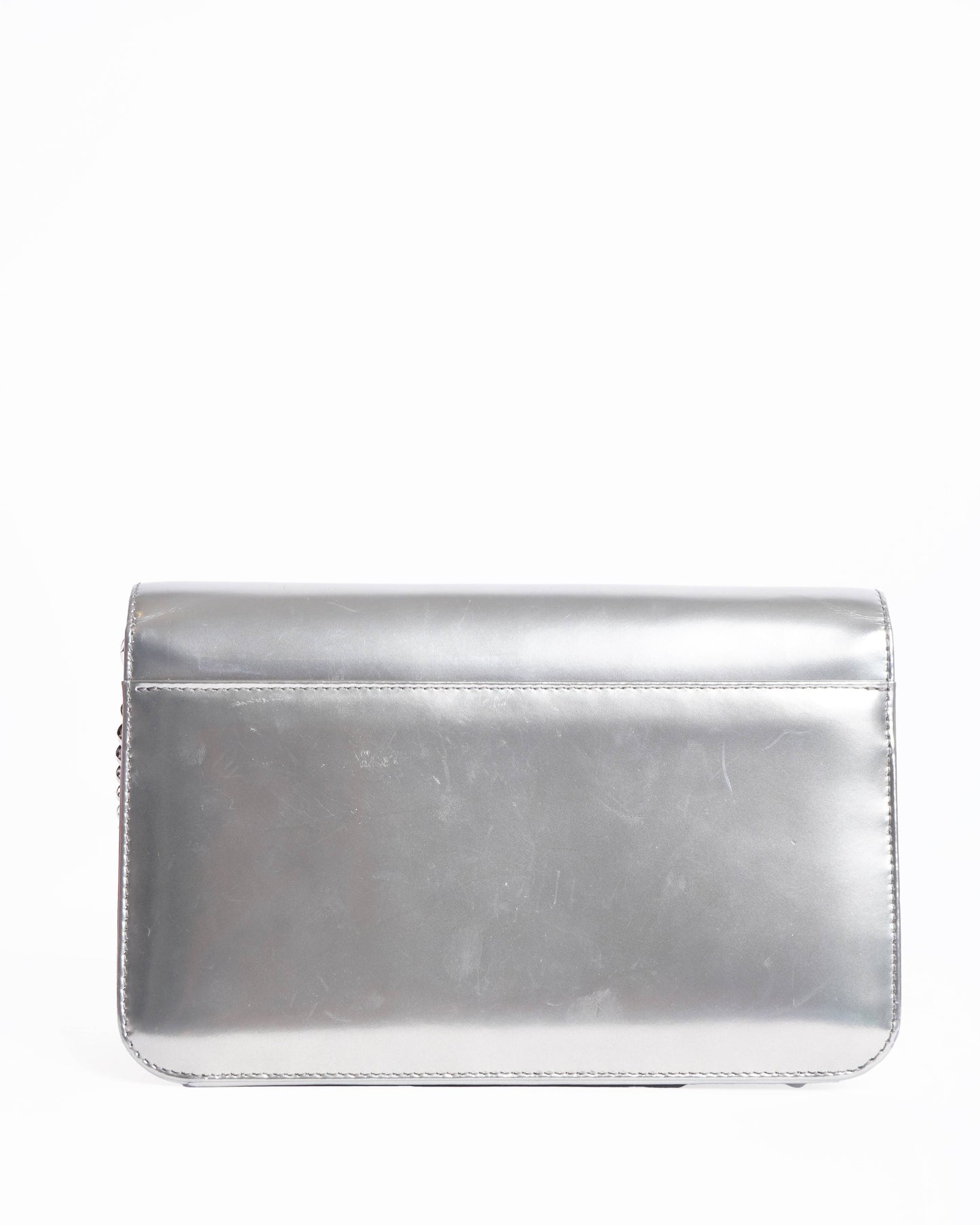 Christian Dior patent leather 3 way wallet on chain