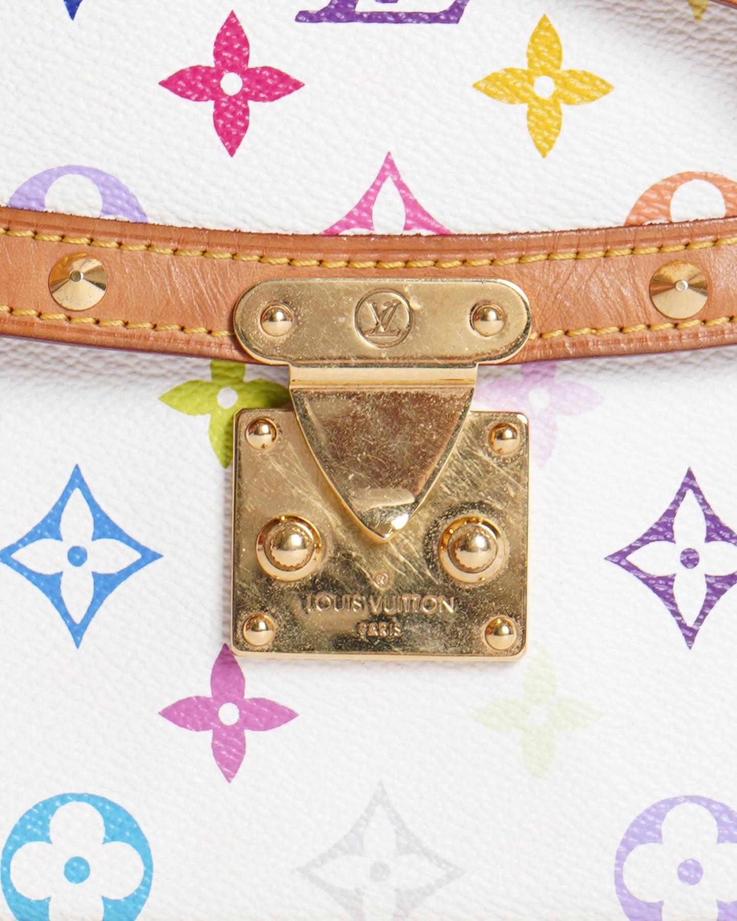 Louis Vuitton Sologne Shoulder Bag In White With Multicolour Monogram