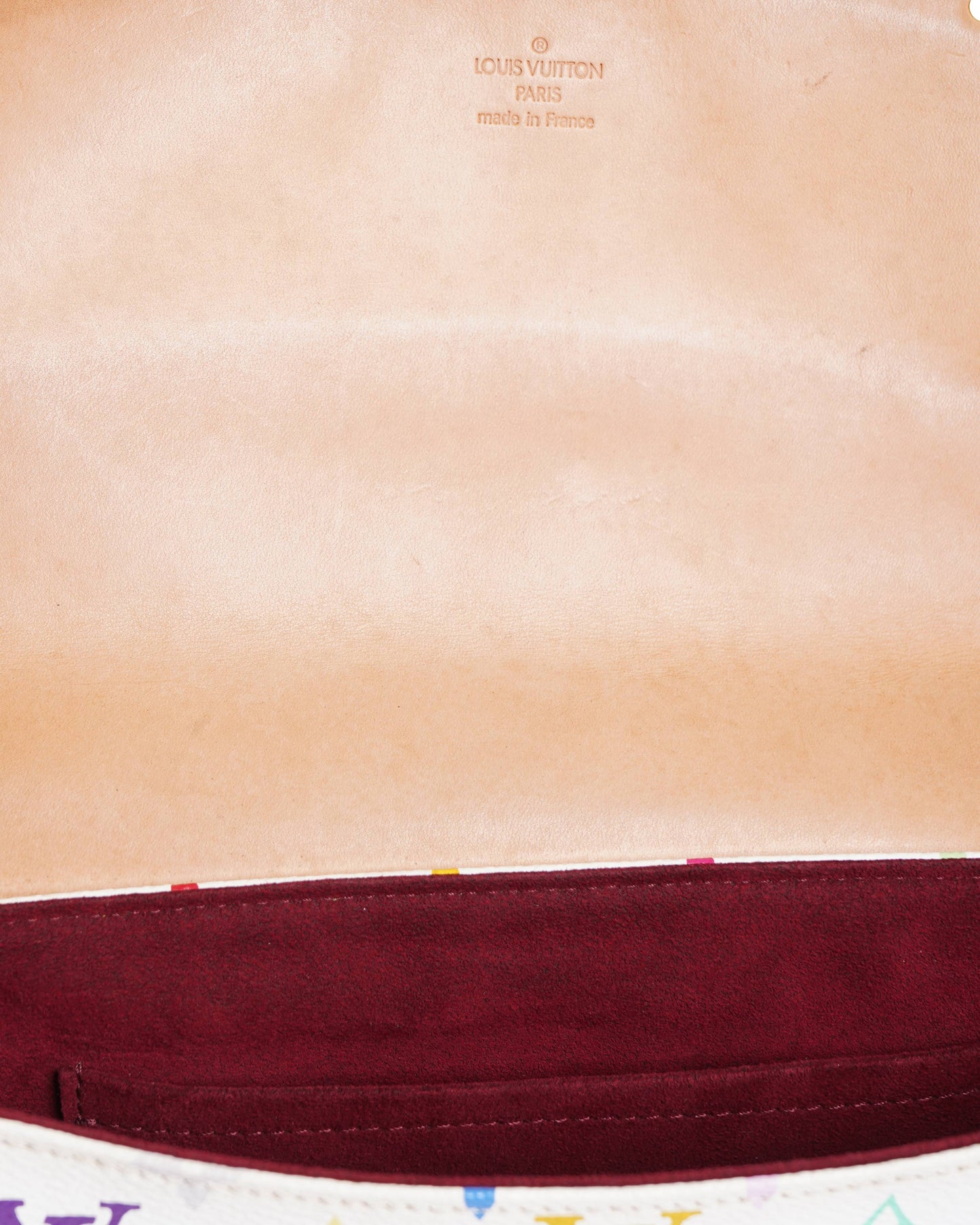 Louis Vuitton Sologne Shoulder Bag In White With Multicolour Monogram