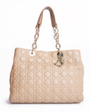 Christian dior large soft cannage shopper tote bag