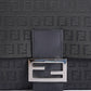 Fendi Zucchino Mama Forever Baguette Hobo Shoulder Bag In Black