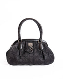 Christian Dior  Satin Cannage Charming Doctors Bag Black