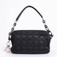 Christian Dior cannage chaining nylon shoulder bag