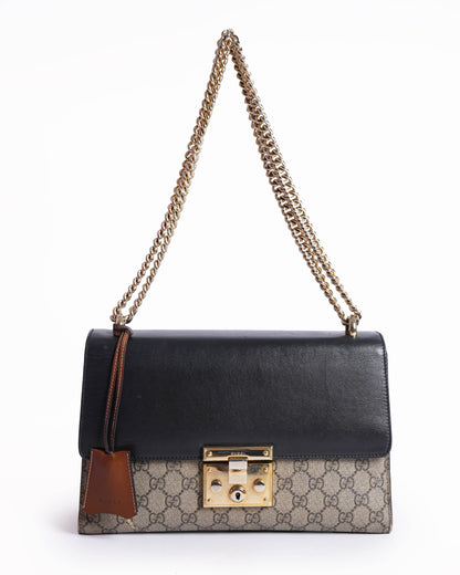 Gucci gg supreme padlock Shoulder Bag