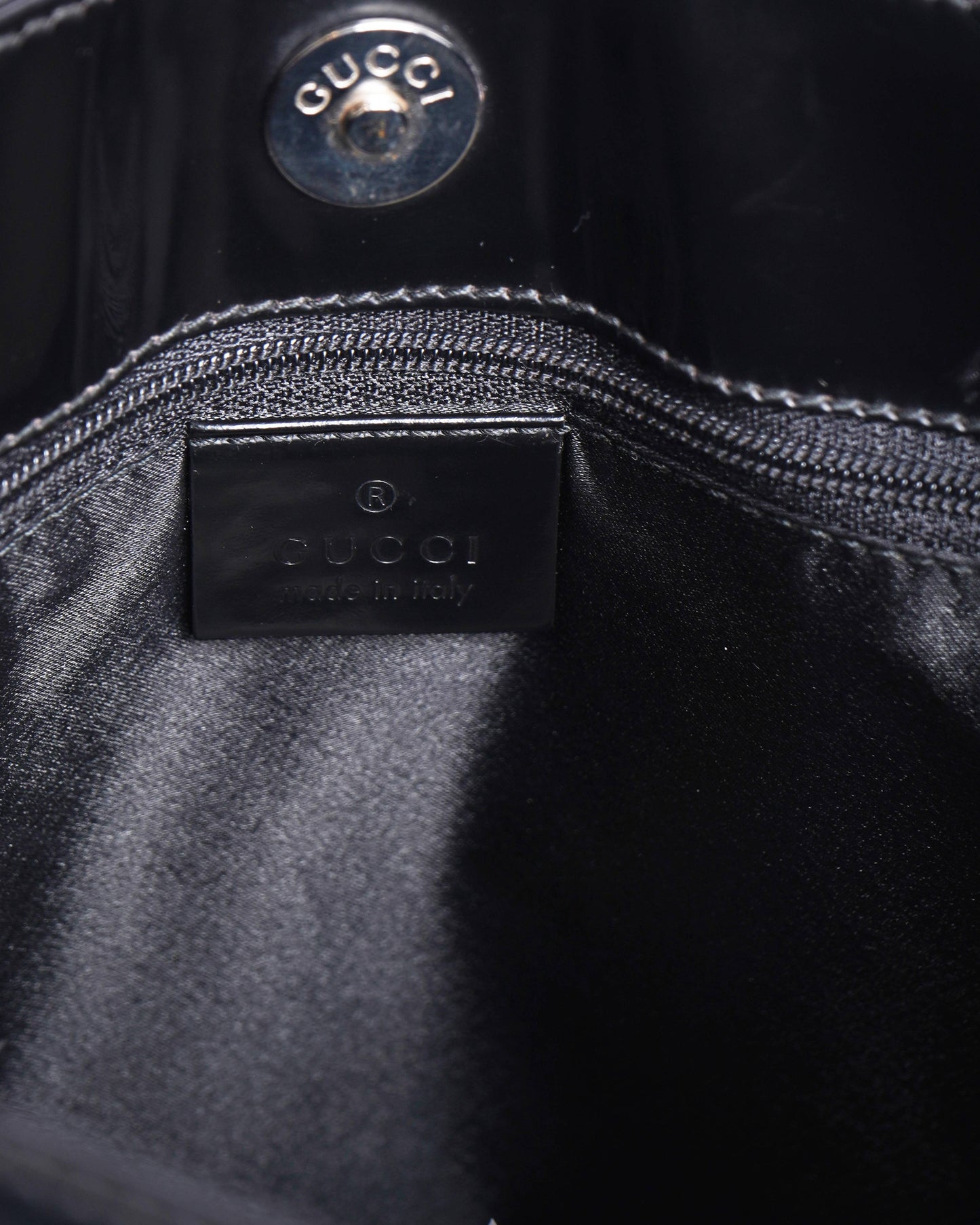Gucci Black Patent Leather Shoulder Bag