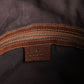 Gucci Canvas & Leather Bamboo Handle Handbag