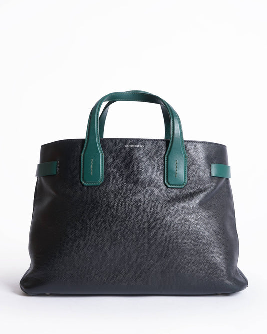 Burberry Leather Banner Tote