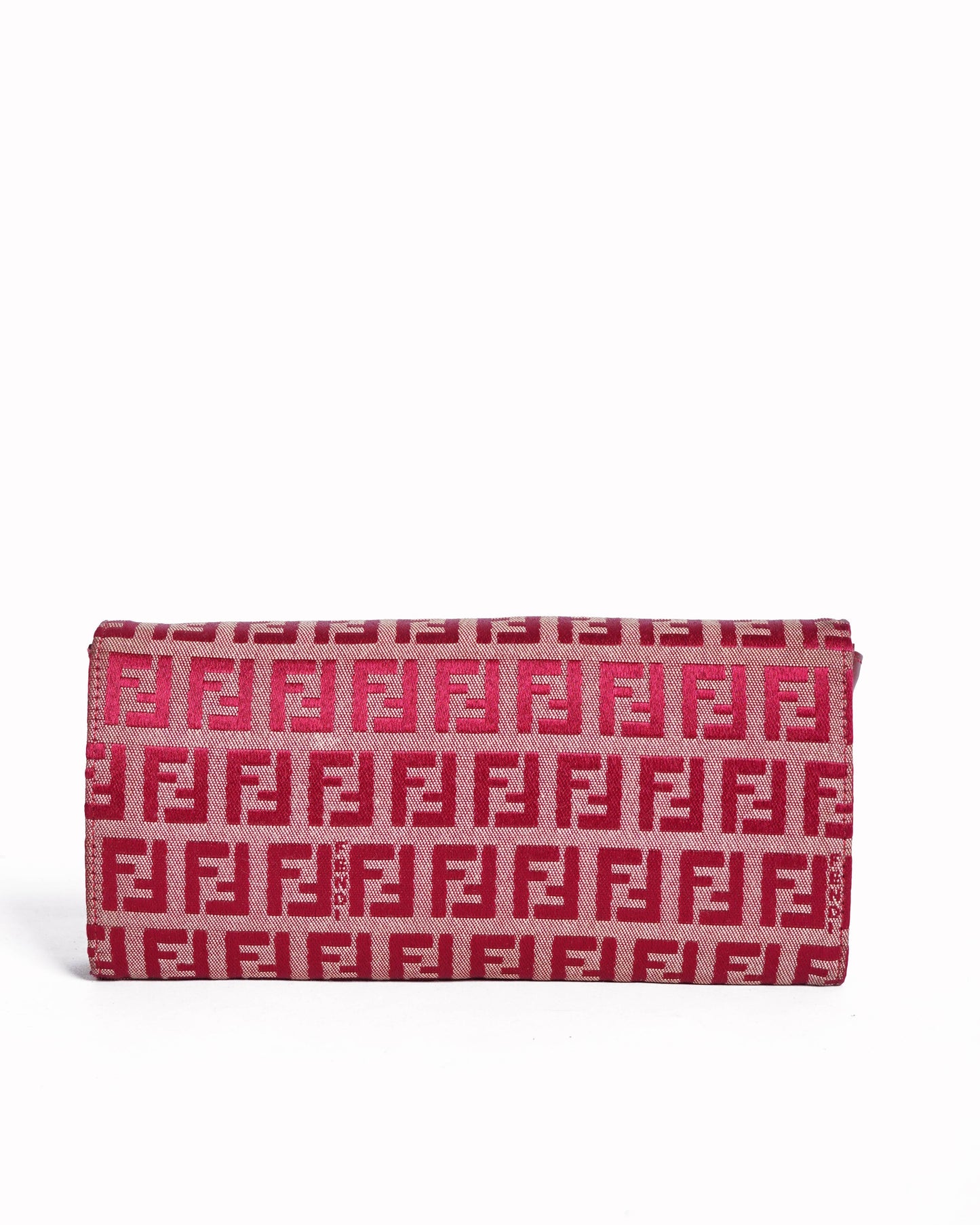Fendi ff zucca bi fold long wallet